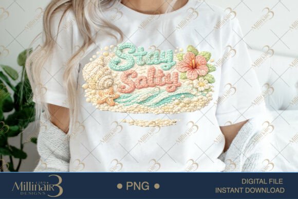 Download Stay Salty Crochet PNG – Beachy Summer D - Premium Resources