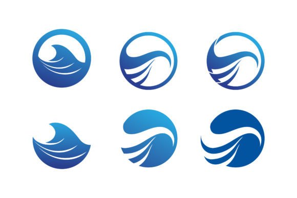 Download Wave and Water Icon Beach Logo Design - Premium Resources
